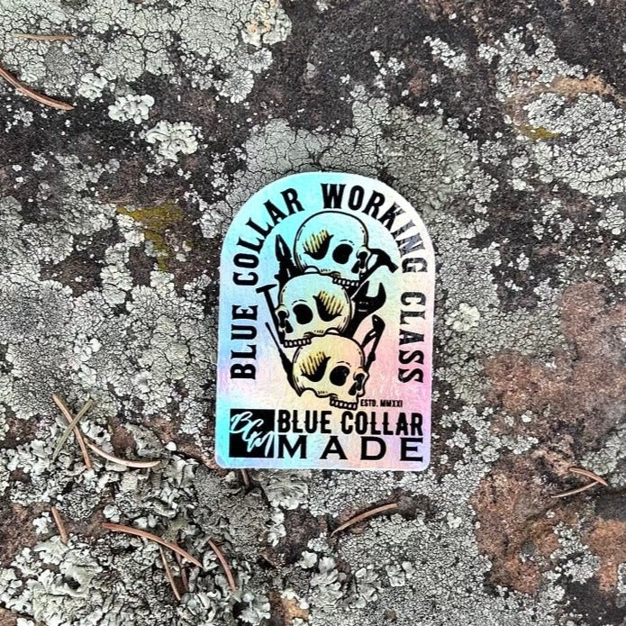 Blue Collar Working Class Sticker