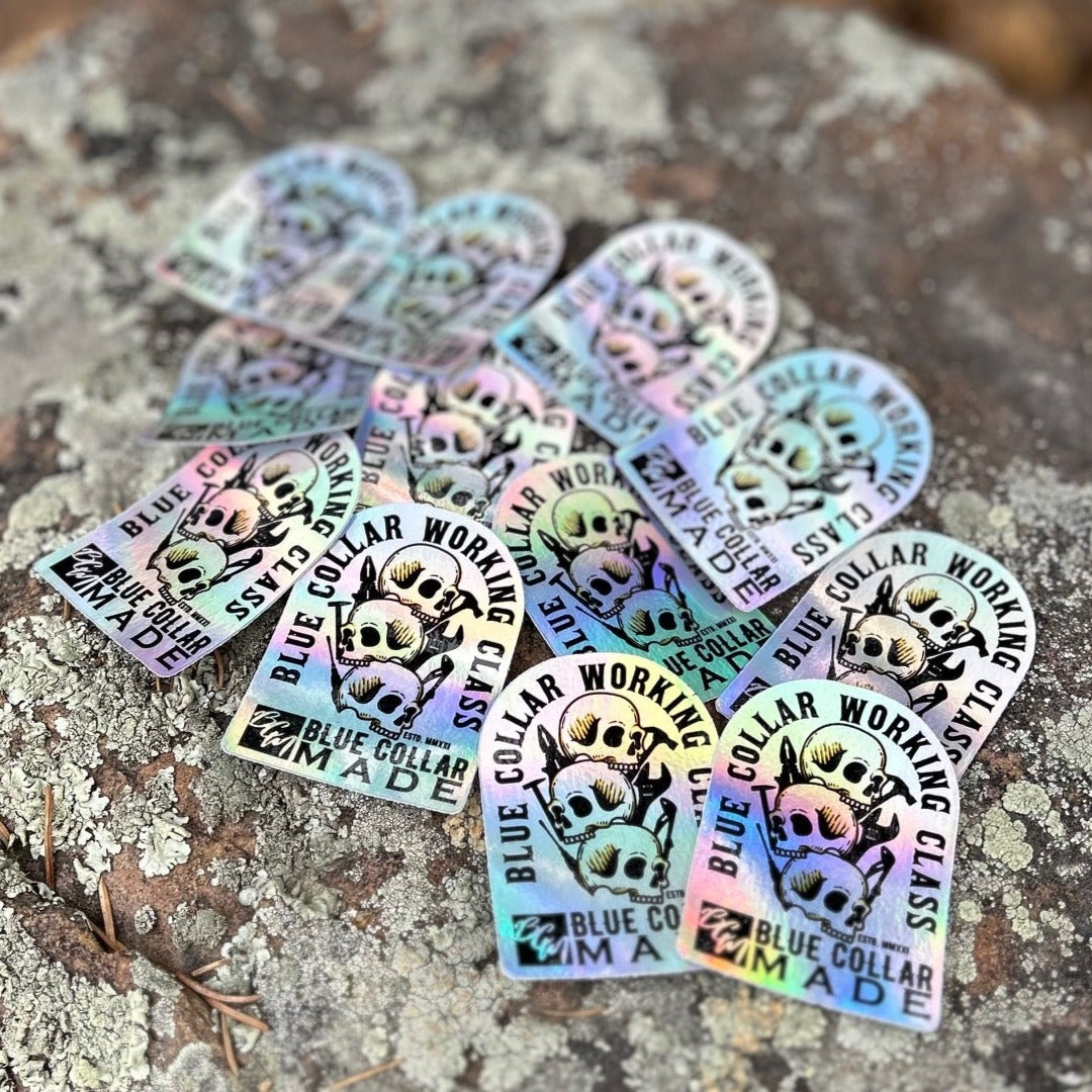 Blue Collar Working Class Sticker