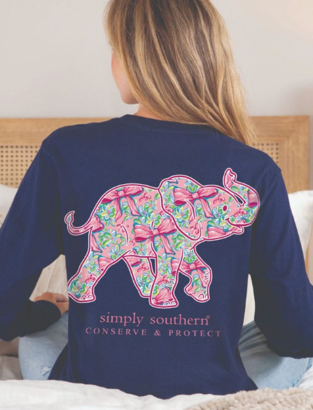 Bow Elephant - Eclipse - Long Sleeve Tee - #SIMPLYSOUTHERN