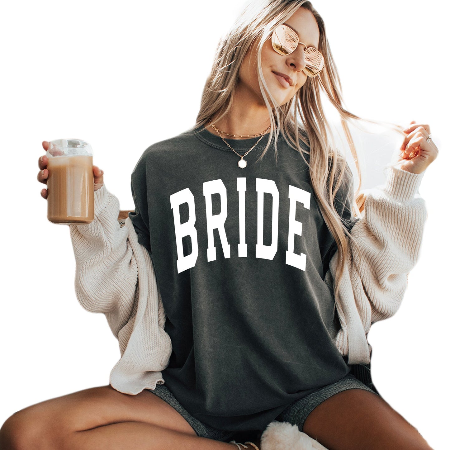 Bride Mrs Honeymoon Comfort Colors Garment Dyed T Shirt (condensed)