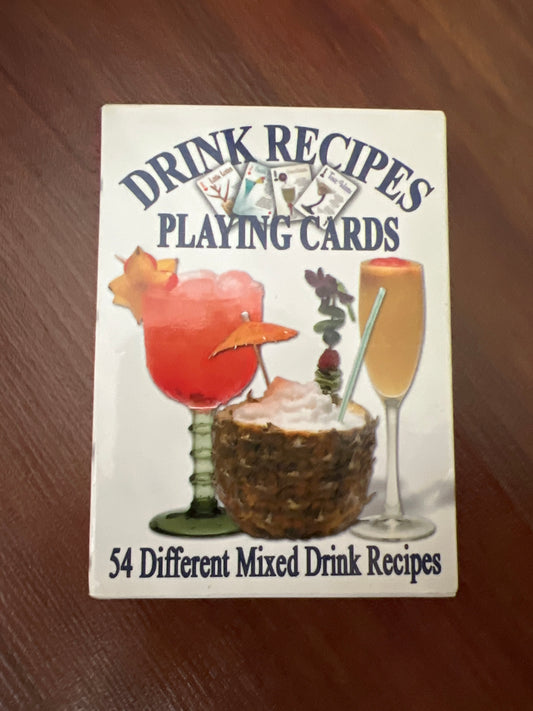 Drink recipes playing cards