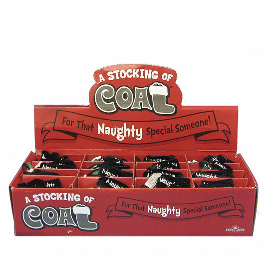 A Stocking Of Coal For That Naughty Special Someone! 4.5 Net Stocking W/ Coals