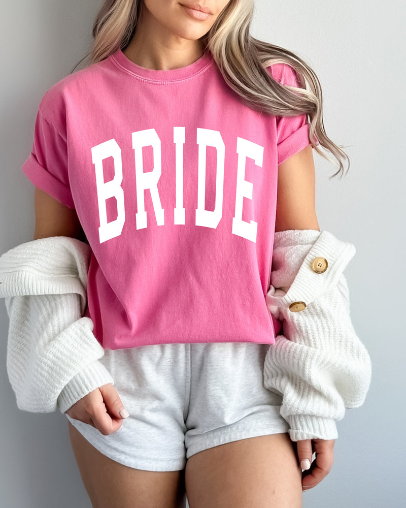 Bride Mrs Honeymoon Comfort Colors Garment Dyed T Shirt (condensed)