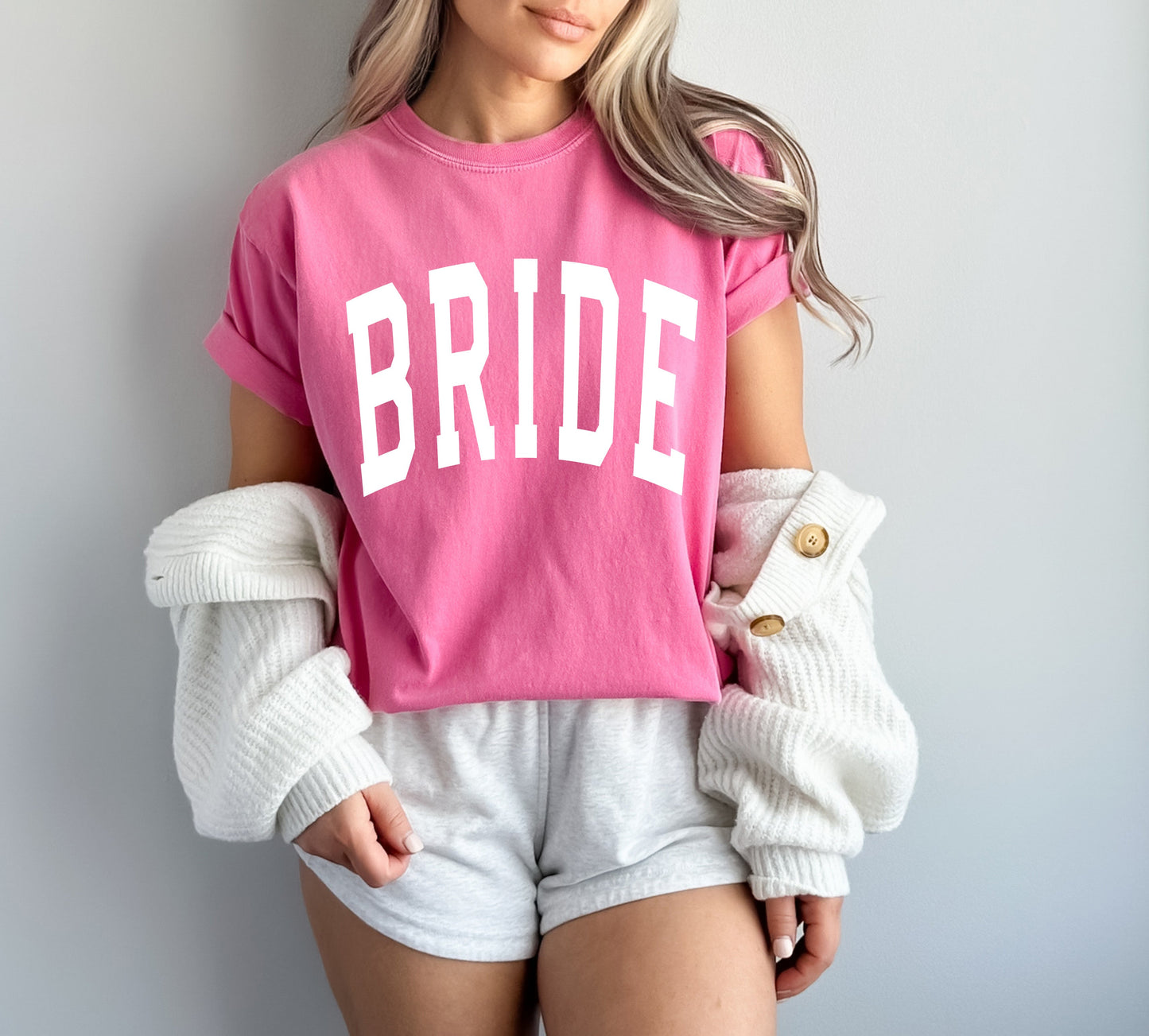 Bride Mrs Honeymoon Comfort Colors Garment Dyed T Shirt (condensed)