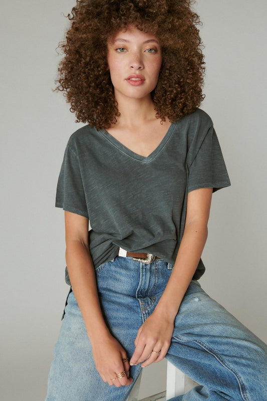 Asphalt V Neck T-Shirt by Lucky Brand