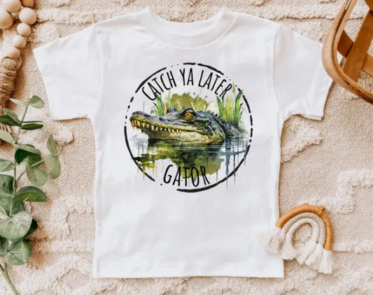 Catch Ya Later Gator Southern Bayou Kids Tee Shirt