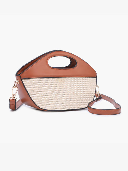 Cece Vegan Straw Bucket Bag by Jen & Co