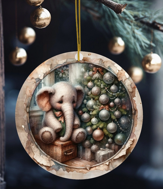 Ceramic Christmas Tree Keepsake Ornament and Gift Tag