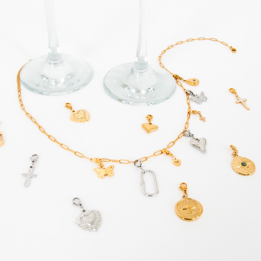 Mini Diamond Charm Bar Charms - WATERPROOF