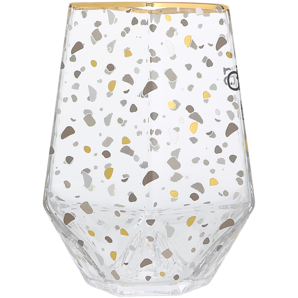 Cheers to the Grad - 16 oz Geometric Glass