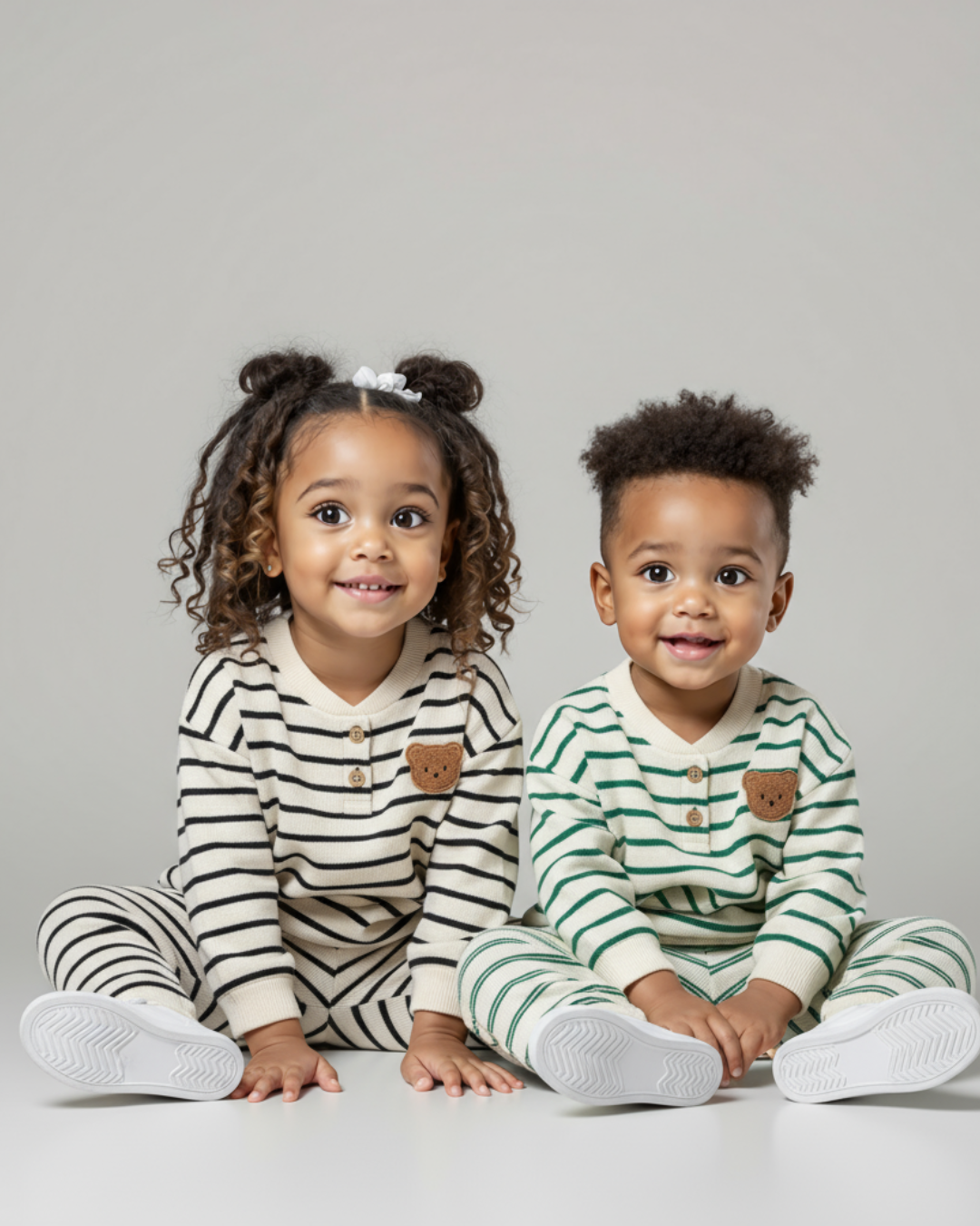 Striped Teddy Bear Lounge Set