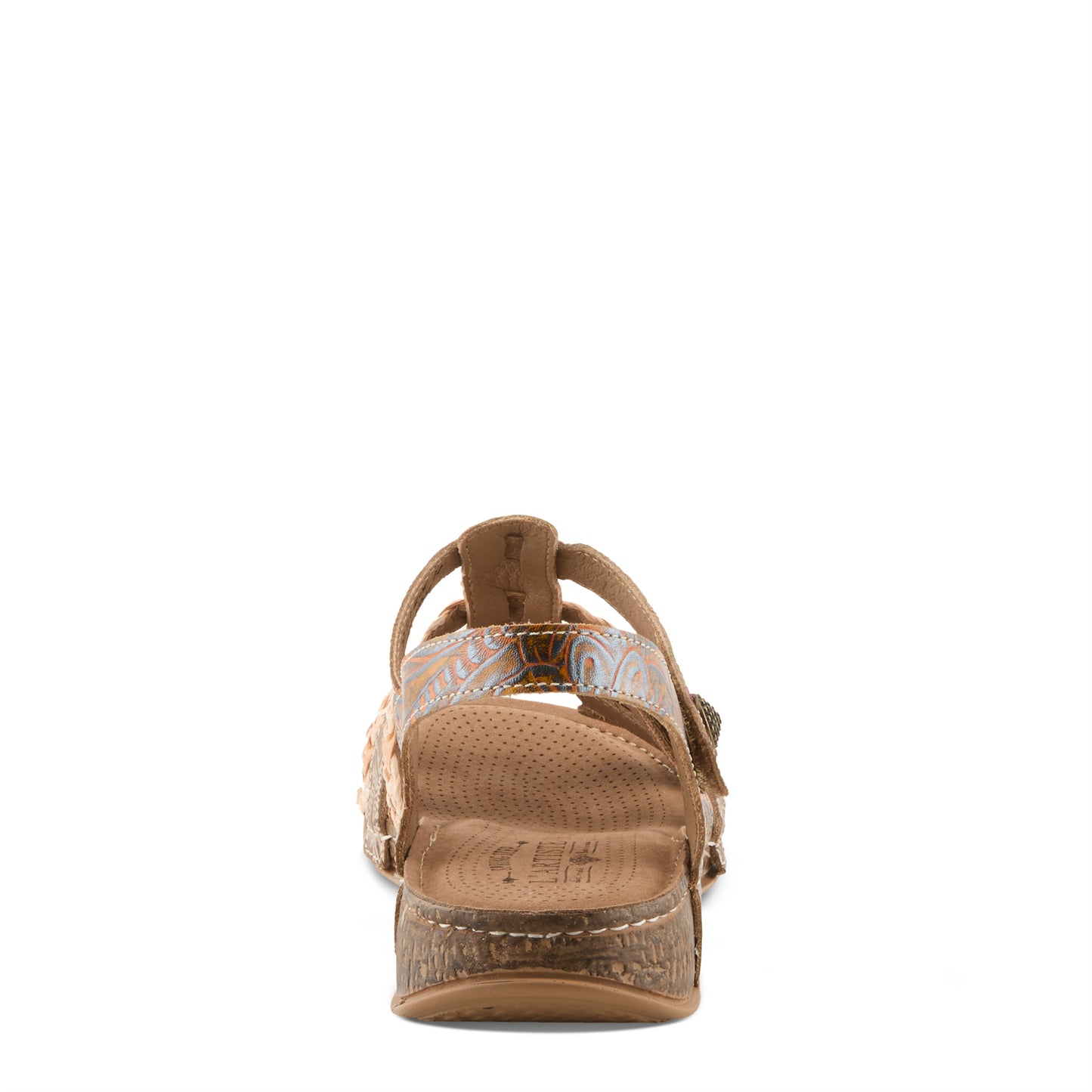 DELILA Plush Cushion Mango Multi Sandal by L'Artiste from Spring Step Shoes