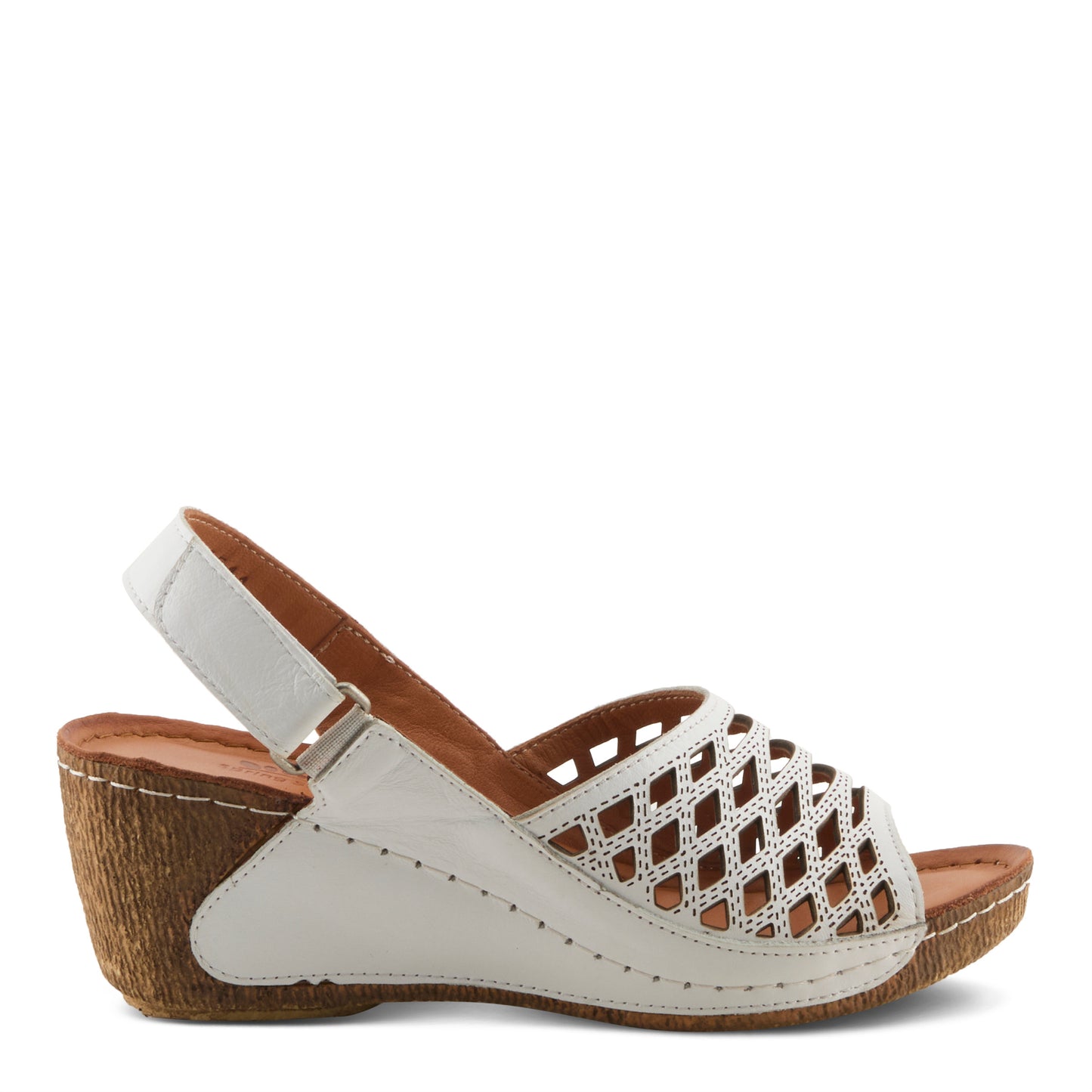 Denair White wedge slingback sandal by Spring Step from Spring Step Shoes