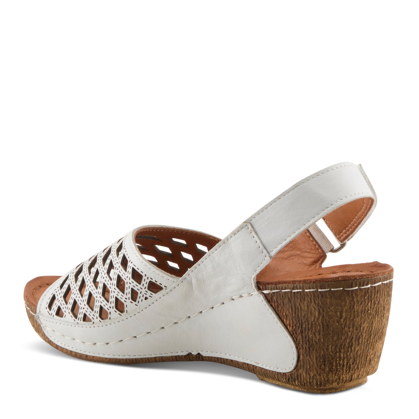 Denair White wedge slingback sandal by Spring Step from Spring Step Shoes