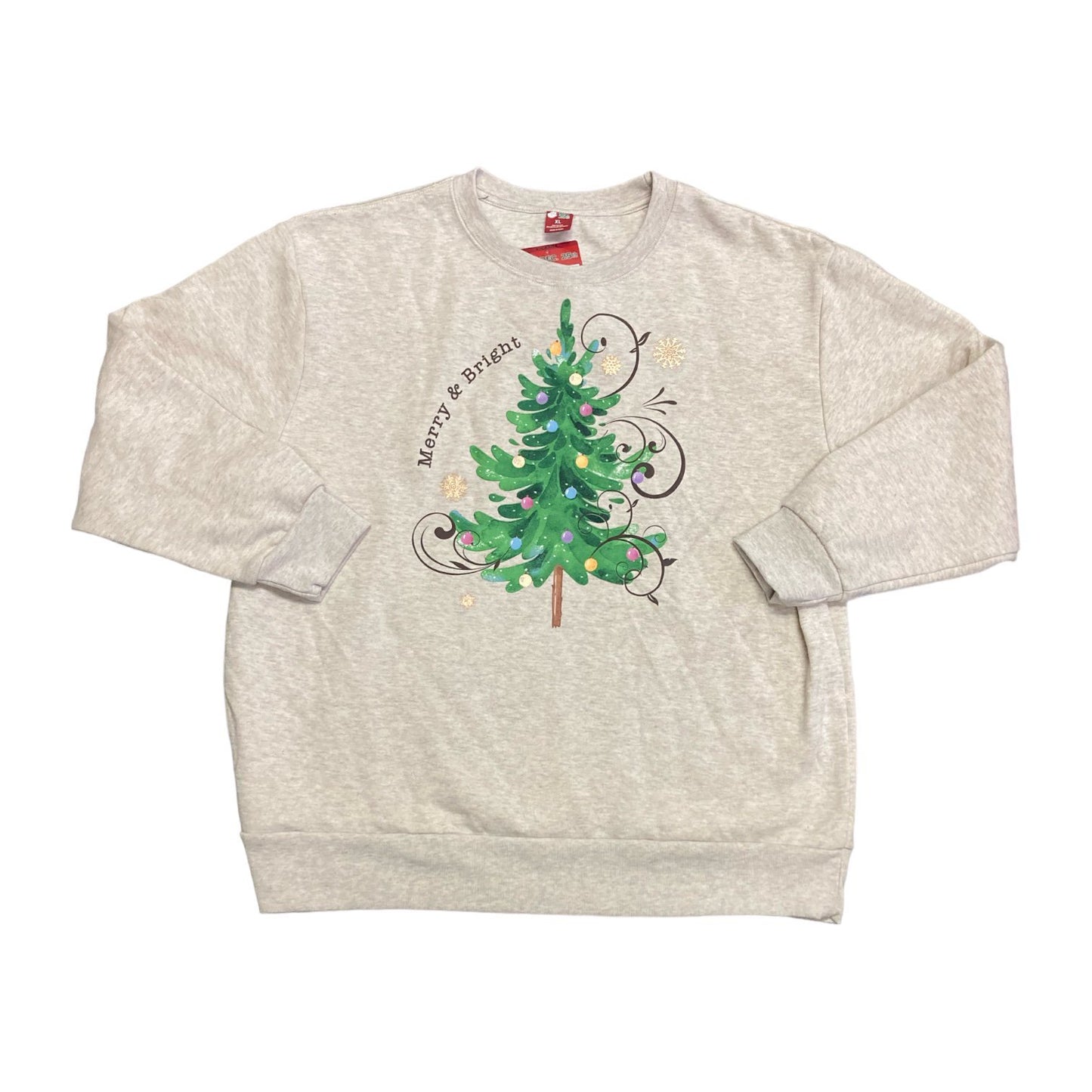 Merry and Bright Christmas Tree Sweatshirt by Dec 25th