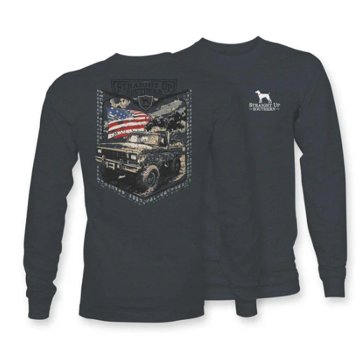 Diesel Power - Straight Up Southern - Long Sleeve Tee