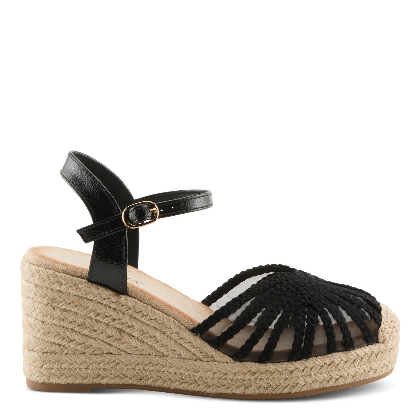 ESPALLI Black Espadrille Wedge by Azura from Spring Step Shoes