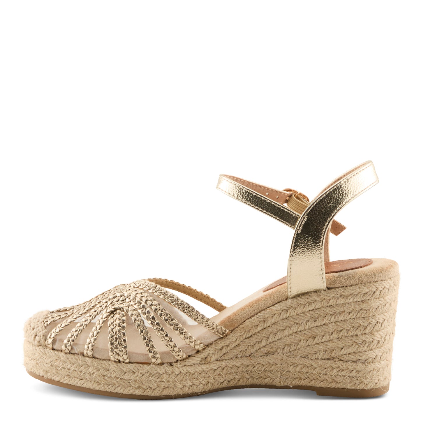 ESPALLI Gold Espadrille Wedge by Azura from Spring Step Shoes