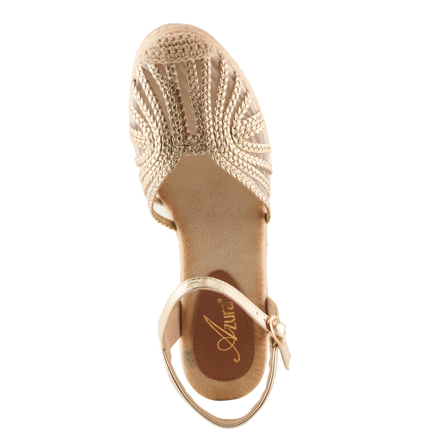 ESPALLI Gold Espadrille Wedge by Azura from Spring Step Shoes