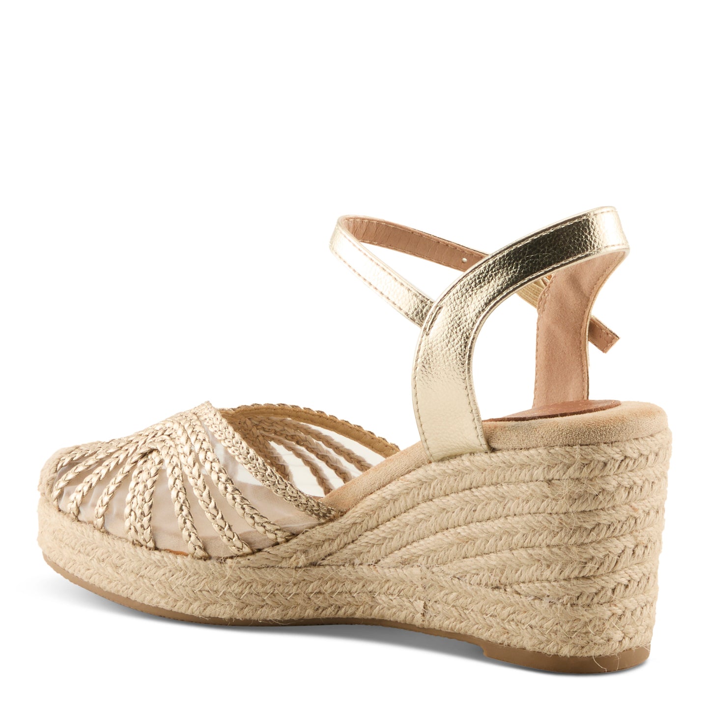ESPALLI Gold Espadrille Wedge by Azura from Spring Step Shoes