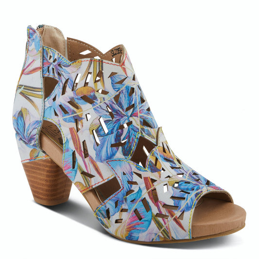 ICON Blue Multi Heel Sandals by L'Artiste