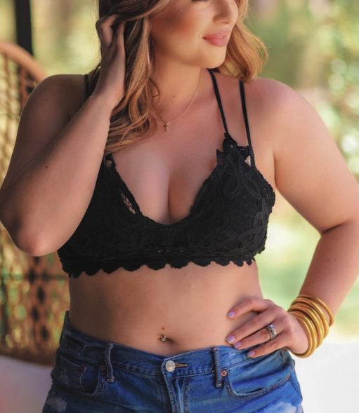 Ella Lace Scalloped Bralette