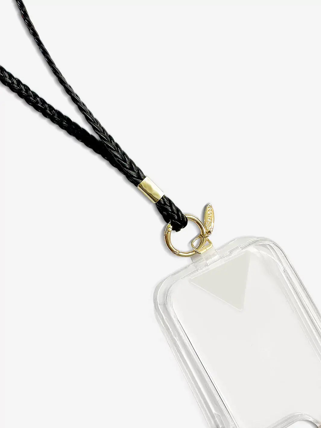 Ellie Rose Black Crossbody Phone Strap