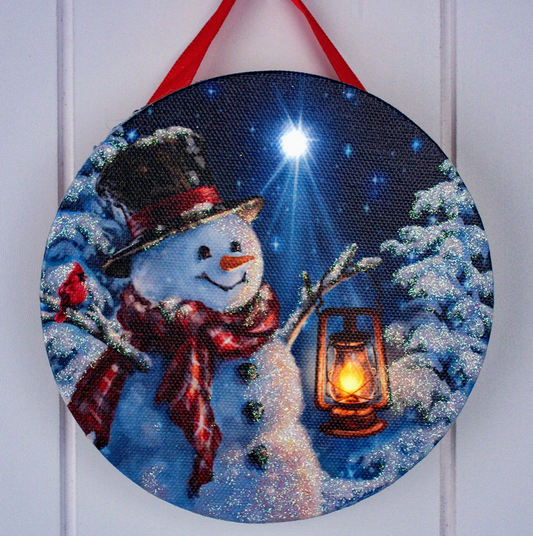 Enchanted Snowman Led Ornament
