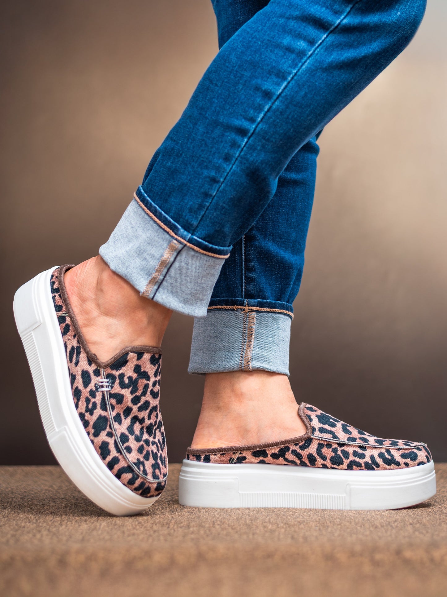 EMILY Leopard Sneaker Slide Shoe