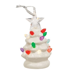 Ceramic Tree Glow Ornament - 3 Asstd.