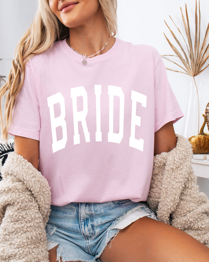 Bride Mrs Honeymoon Comfort Colors Garment Dyed T Shirt (condensed)