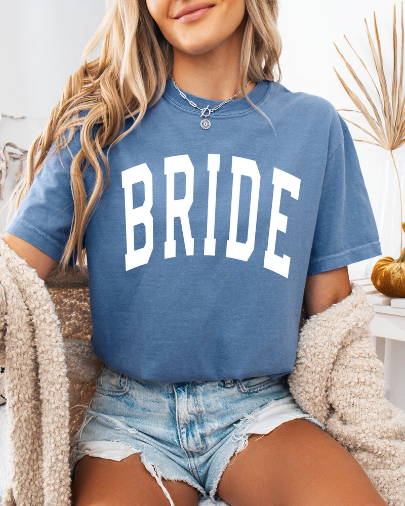 Bride Mrs Honeymoon Comfort Colors Garment Dyed T Shirt (condensed)
