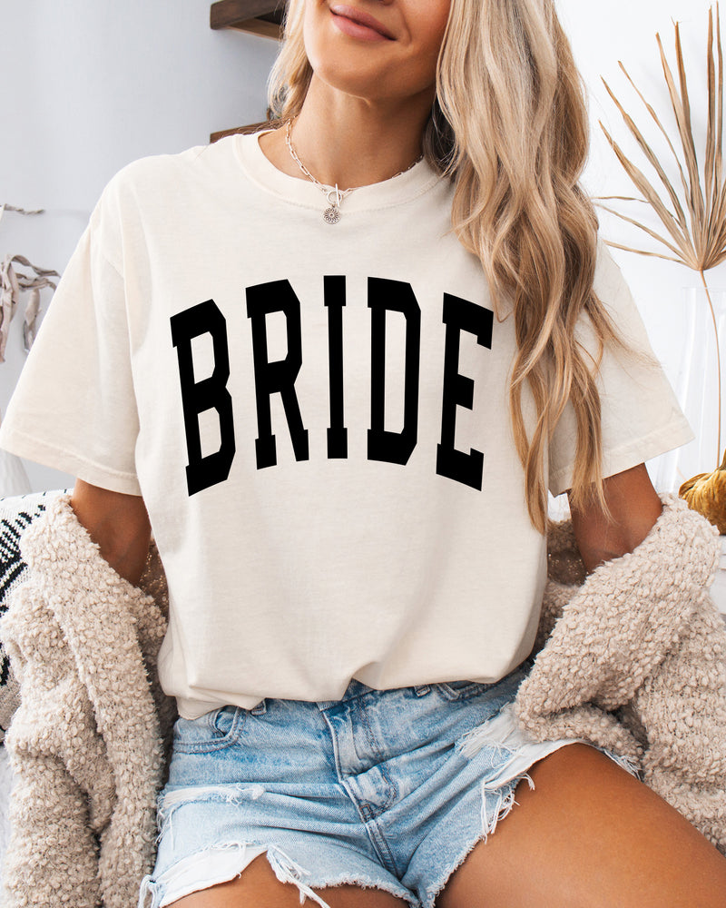 Bride Mrs Honeymoon Comfort Colors Garment Dyed T Shirt (condensed)