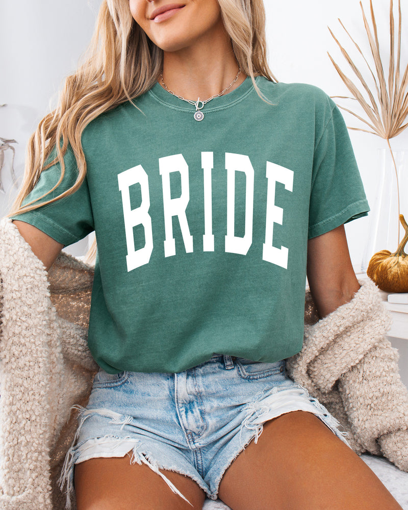 Bride Mrs Honeymoon Comfort Colors Garment Dyed T Shirt (condensed)