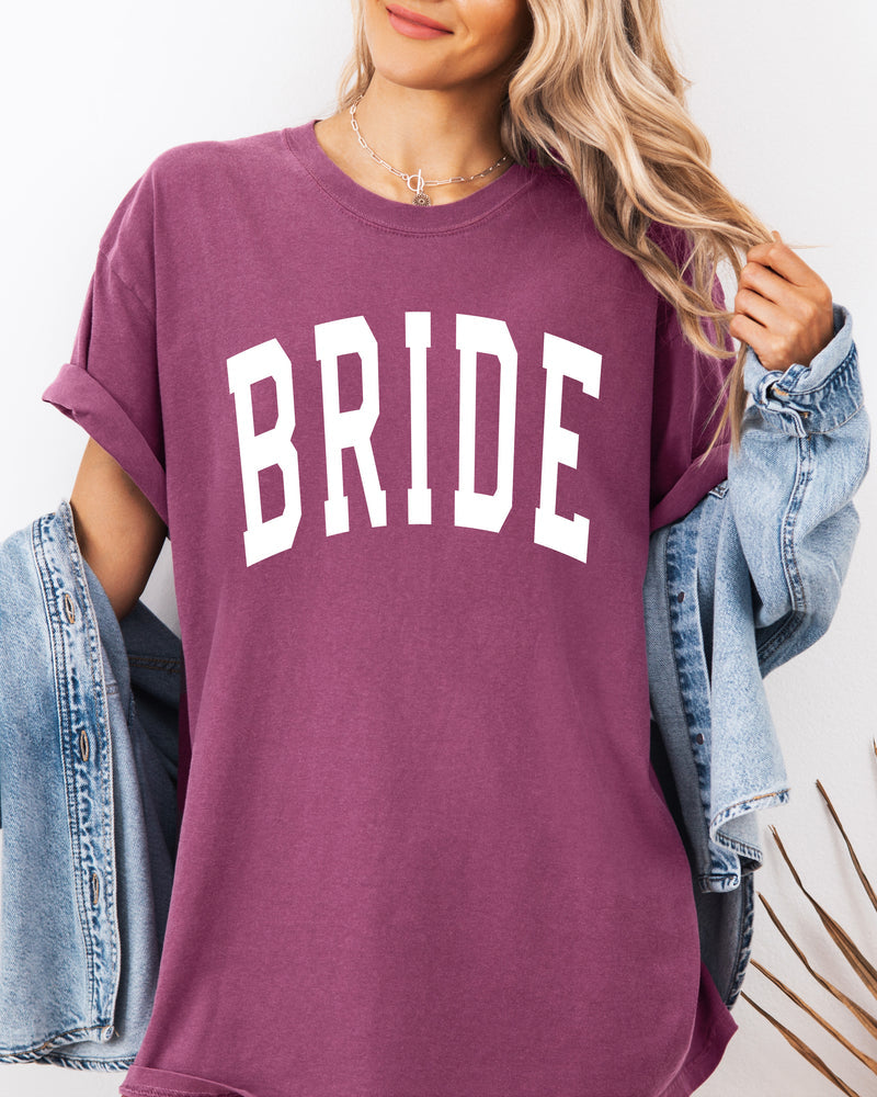 Bride Mrs Honeymoon Comfort Colors Garment Dyed T Shirt (condensed)