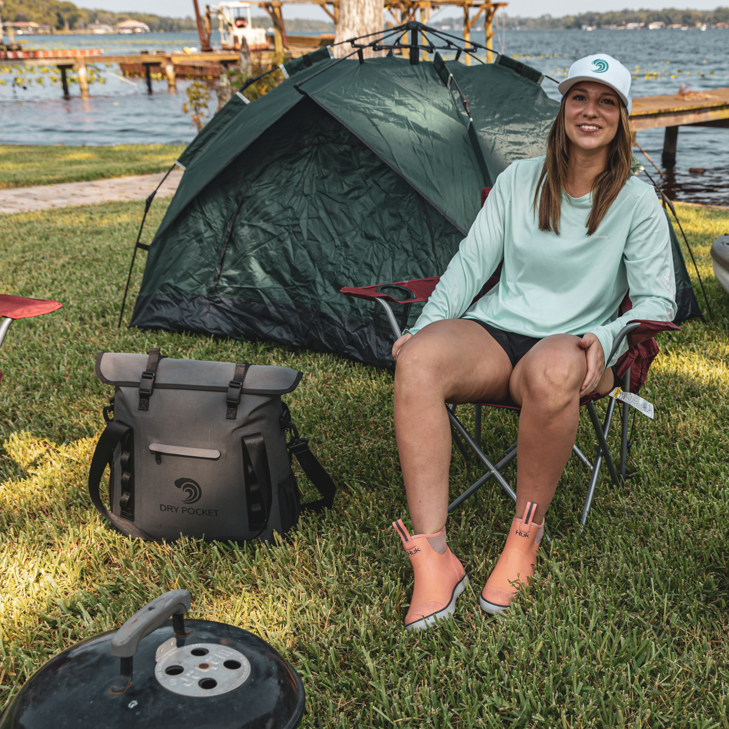Auto-Sealing, Waterproof, Floating, Scent Proof Tote Cooler by Dry Pocket Apparel