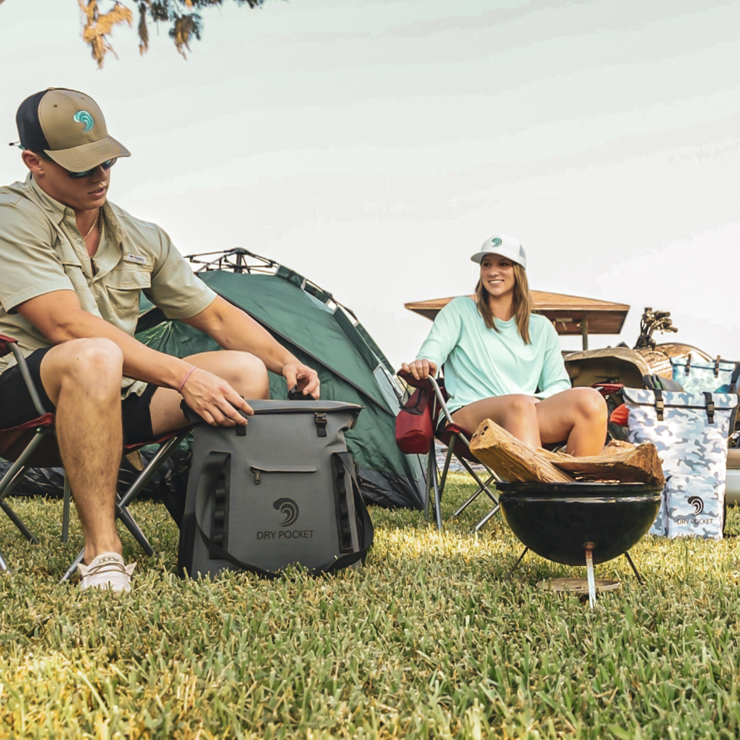 Auto-Sealing, Waterproof, Floating, Scent Proof Tote Cooler by Dry Pocket Apparel