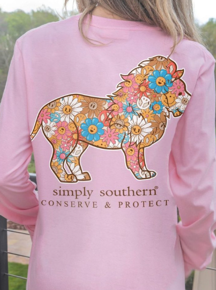 Happy Lion - Candy - Long Sleeve Tee - #SIMPLYSOUTHERN