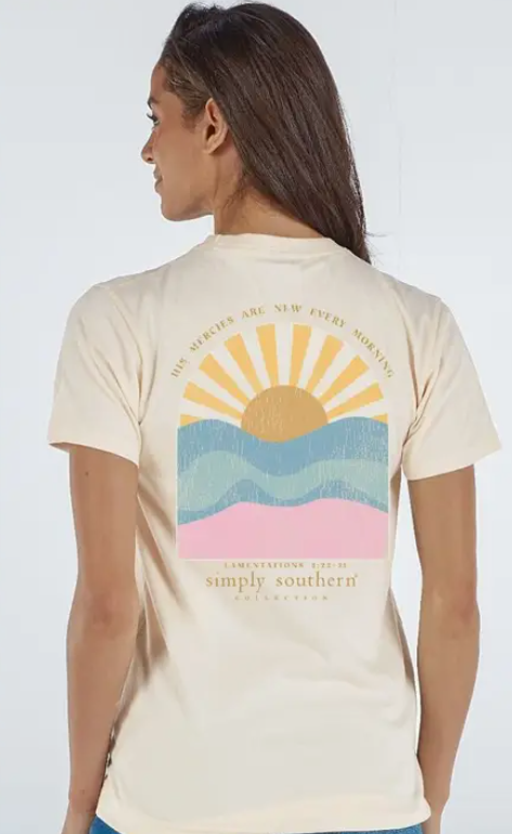 His Mercies Are New Every Morning - Wisp - Short Sleeve Tee - #SIMPLYSOUTHERN