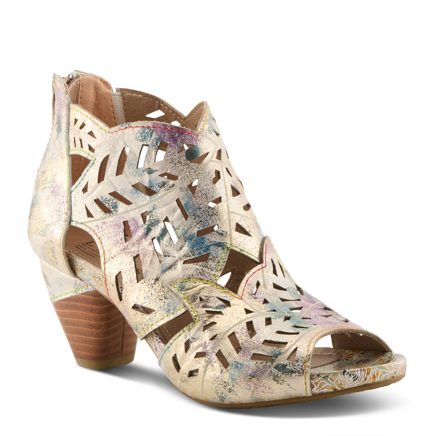 Icon Met Lilac Multi Shootie Heel by L'Artiste from Spring Step Shoes