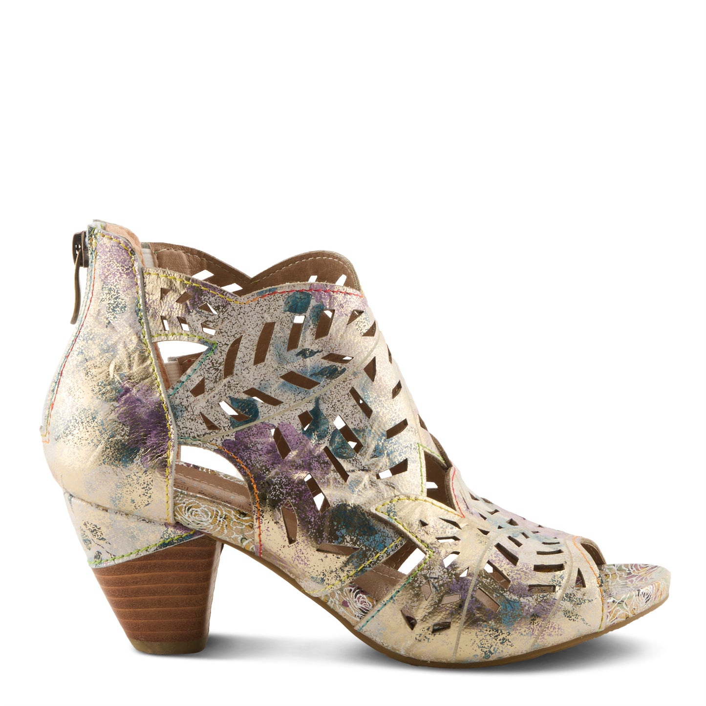 Icon Met Lilac Multi Shootie Heel by L'Artiste from Spring Step Shoes
