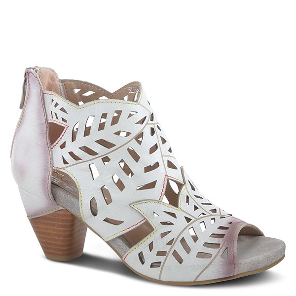 ICON Off White Heel Sandals by L'Artiste