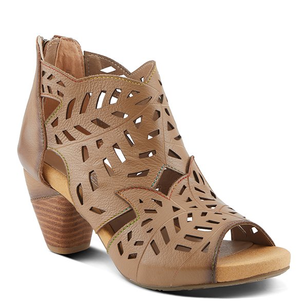 ICON Tan Heel Sandals by L'Artiste