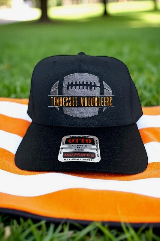 SC - TN Volunteers Black Canvas Embroidered Hat