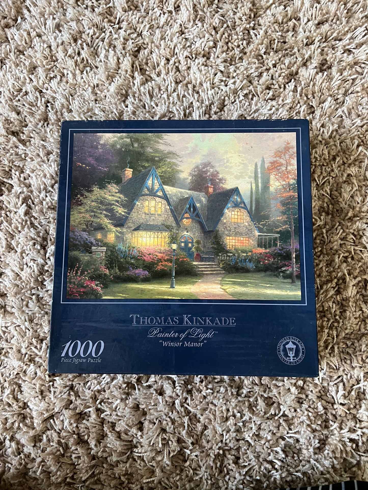 Thomas Kinkade Painter of Light Winsor Manor 1000 Piece Puzzle New Sealed