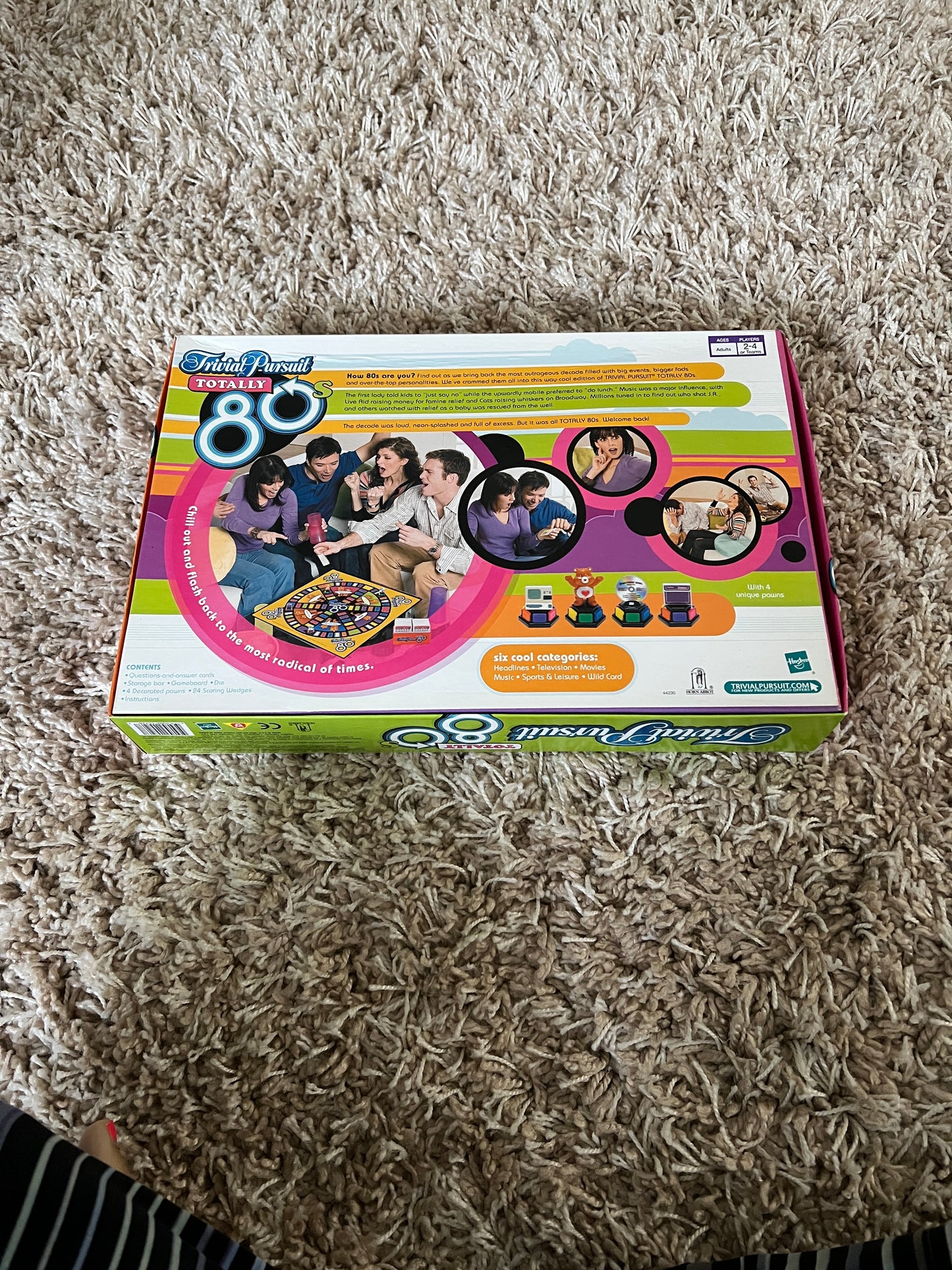 Trivial Pursuit Totally 80s Game Board 2006 Parker Brothers