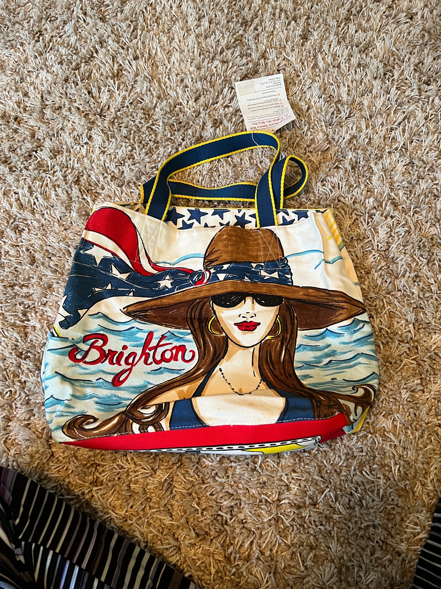 Brighton Chic Ahoy Canvas Tote Bag