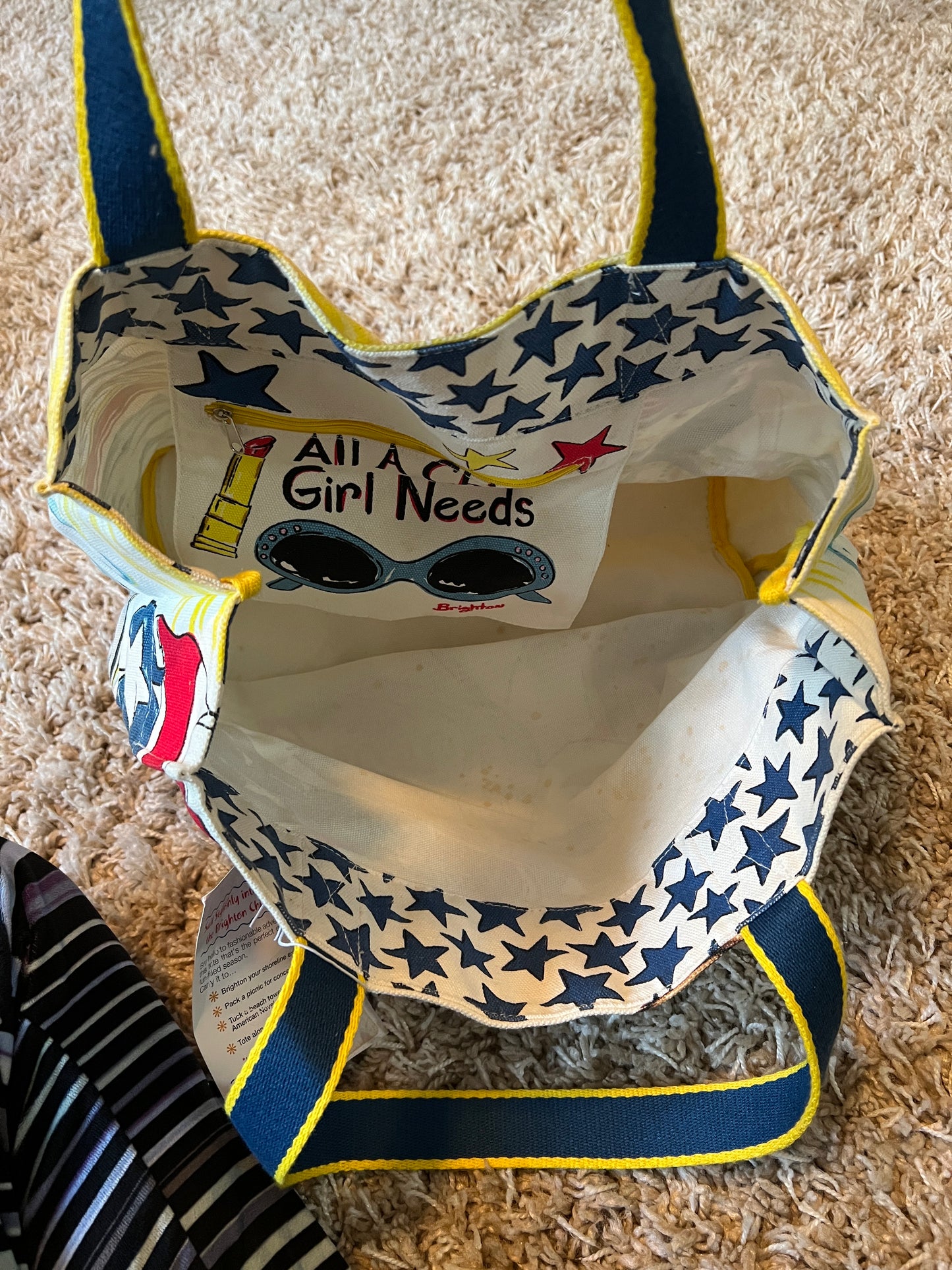 Brighton Chic Ahoy Canvas Tote Bag