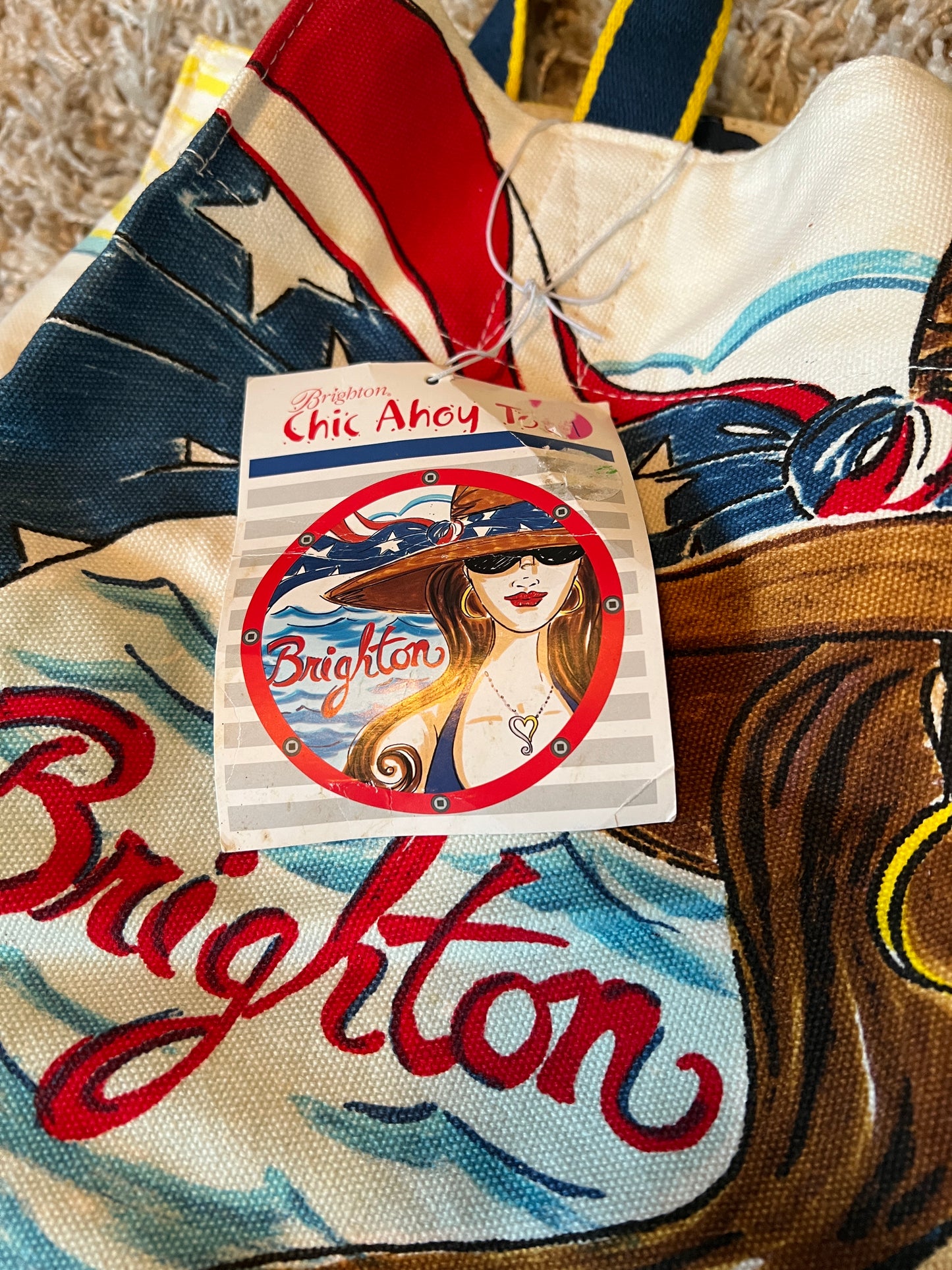 Brighton Chic Ahoy Canvas Tote Bag