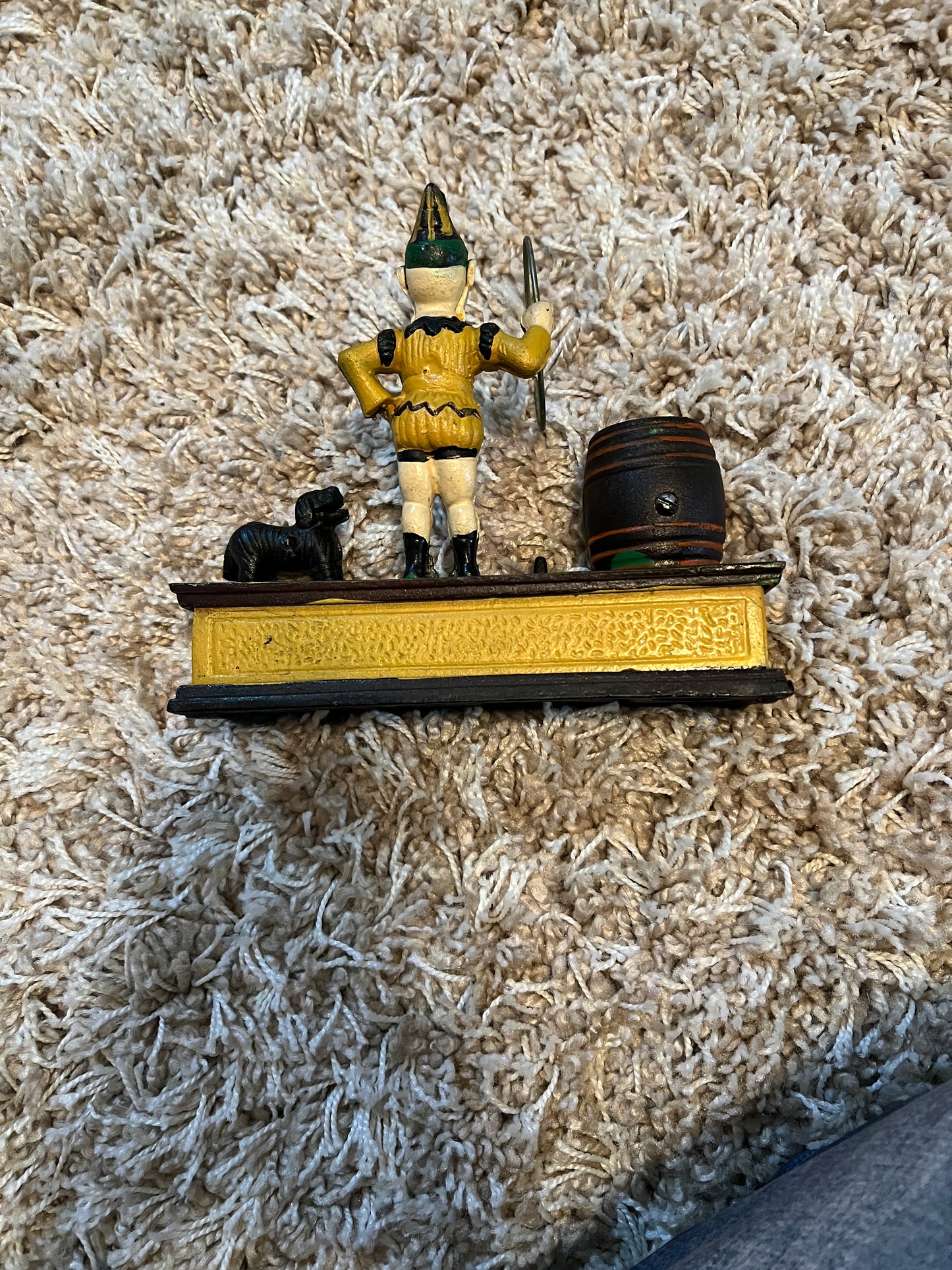 "Trick Dog" mechanical coin bank vintage